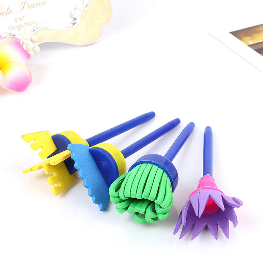 Art Craft School - Painting Sponge Brush Set Plastic Handle