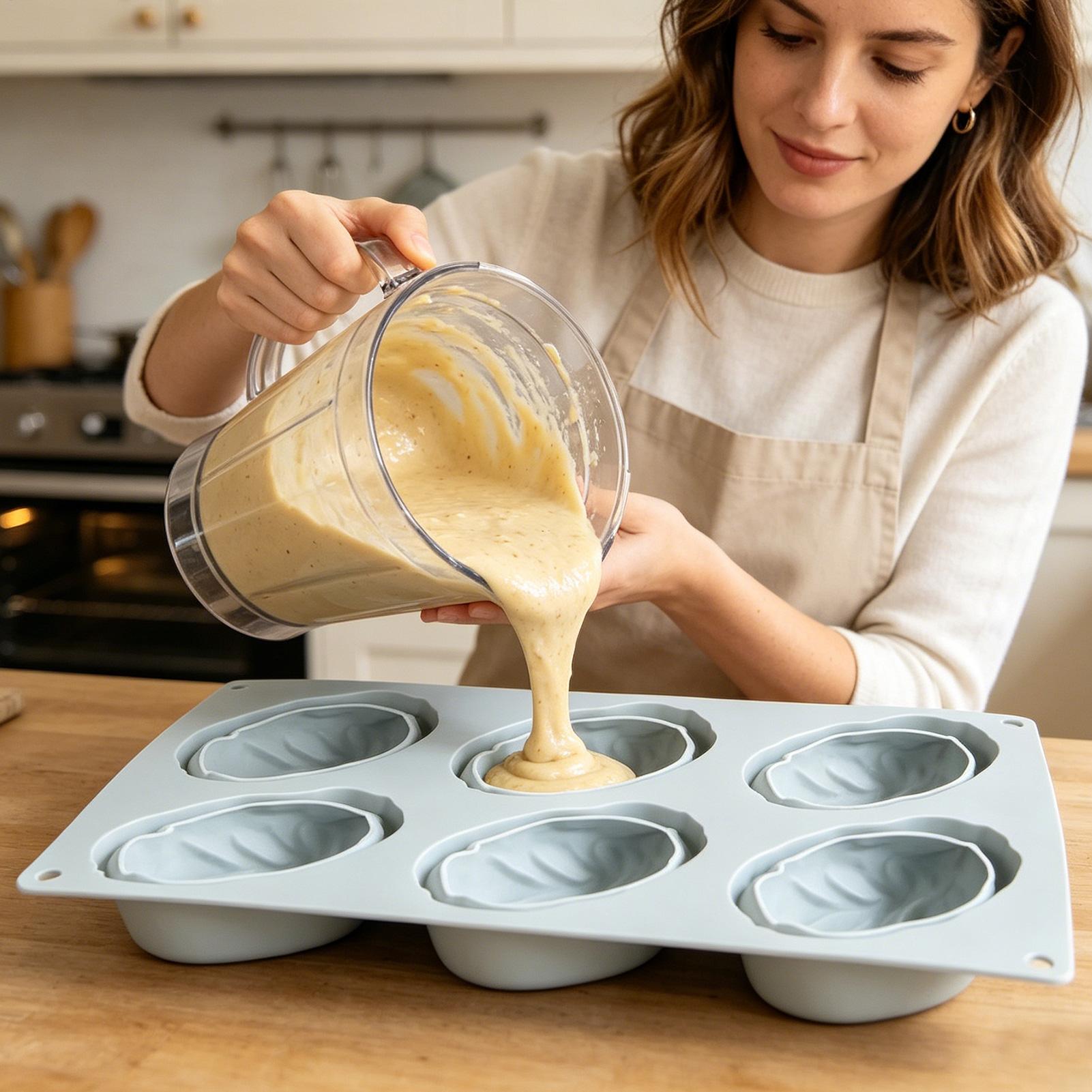 Art Craft Ice Cream - Baking Molds 6-Cavity Nut Coffee Bean