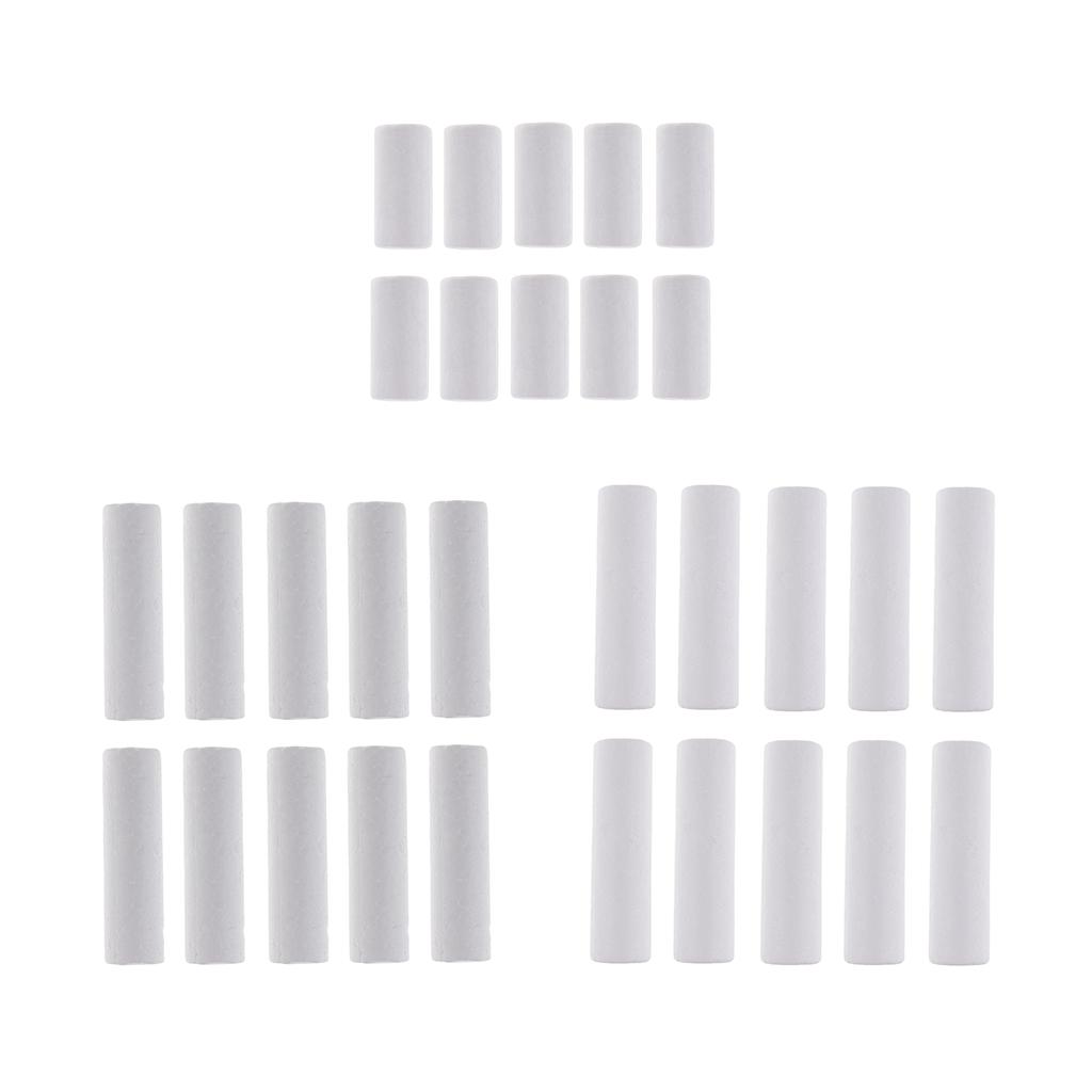 Art Craft Kids - 10 Pieces Blank White Cylinder Shape