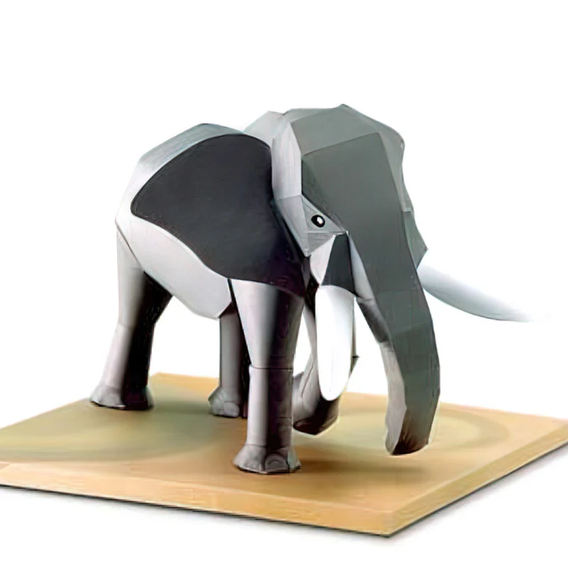 Art And Craft Nature - African Elephant Origami Art Mini 3D