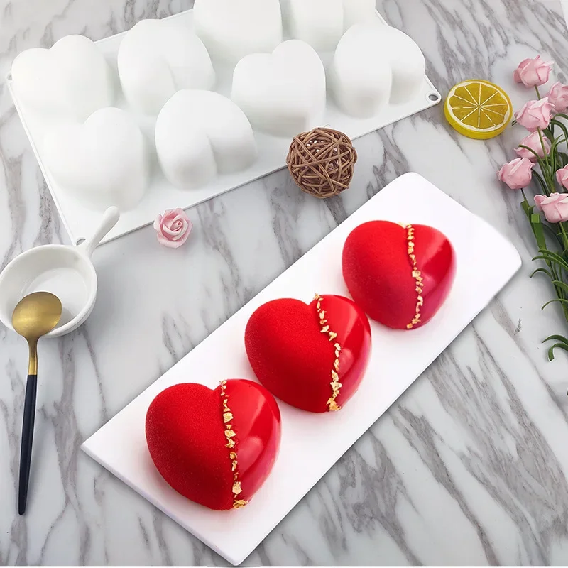 Art Craft Ice Cream - 8Grid Cavity Love Heart Shape Cake