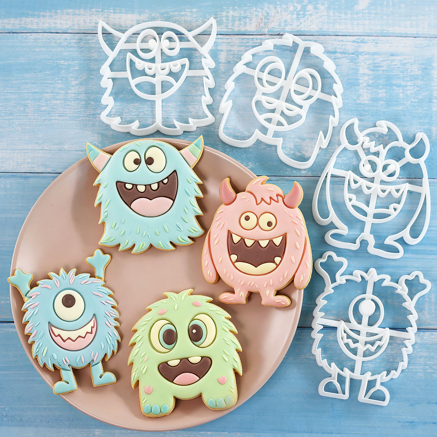 Art Craft Party - 1 Pc/4 Pcs Large Monster Cookie