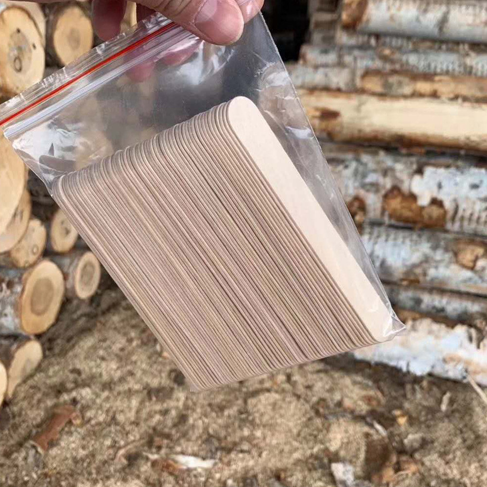 Art Craft Party - 400Pcs Wood Craft Sticks Natural Color
