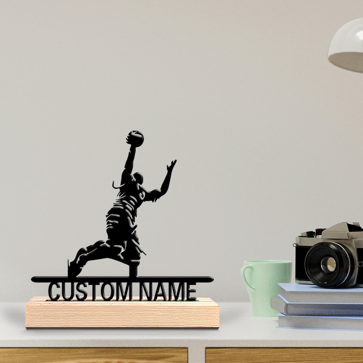Art Craft Letter A - 1pc Basketball dunk Customized Letter Metal