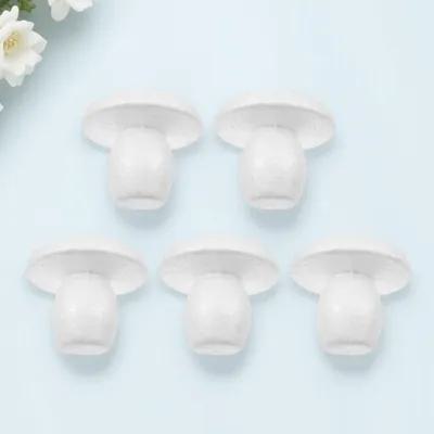 Art Craft Party - 5Pcs White Foam Mushroom Cutouts DIY