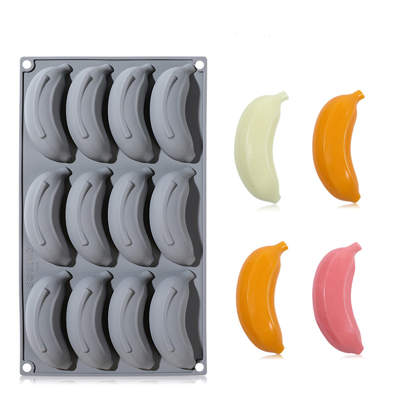Art Craft Ice Cream - Silicone Banana Mousse Cake Mold 12