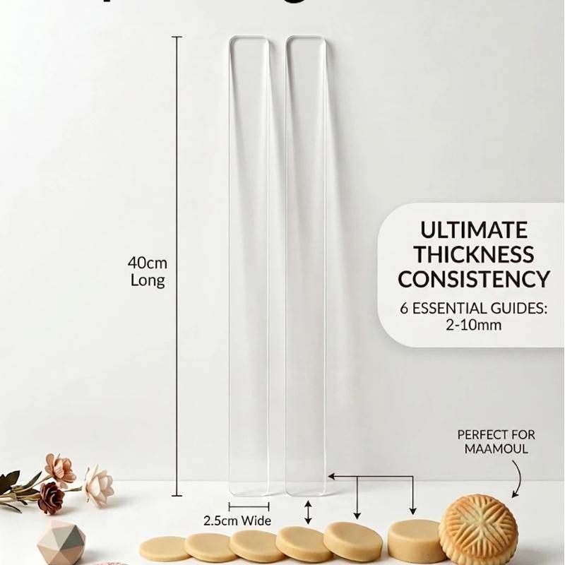 2Pcs Acrylic Thickness Ruler 2 - Art Craft Clay 评论和价格