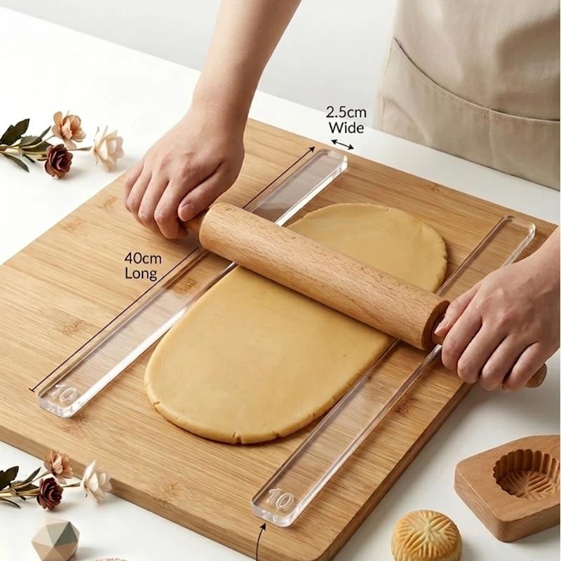 2Pcs Acrylic Thickness Ruler 2 - Art Craft Clay 评论和价格