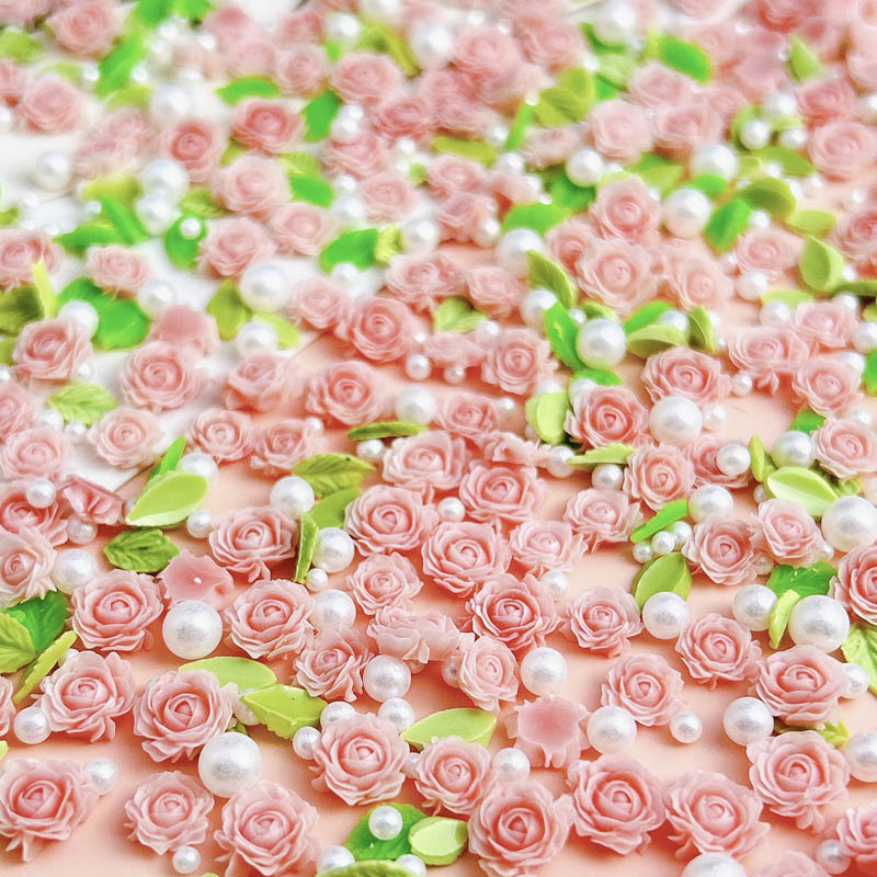 50pcs Random Mixed Resin Flowe - Art Craft Rose 评论和价格