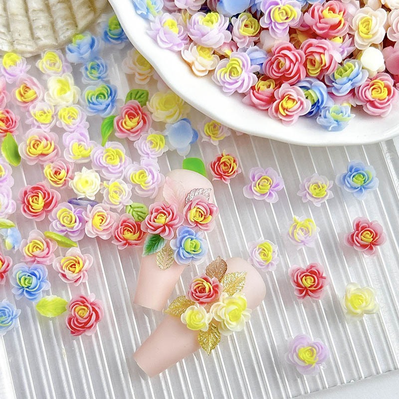 50pcs Random Mixed Resin Flowe - Art Craft Rose 评论和价格