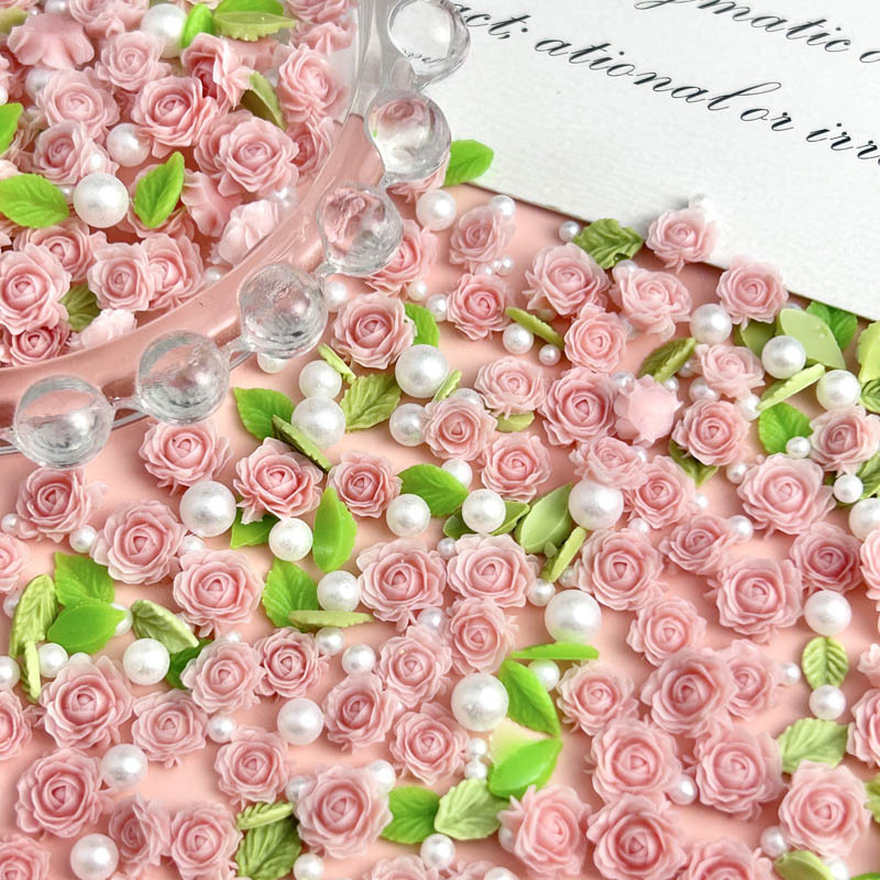50pcs Random Mixed Resin Flowe - Art Craft Rose 评论和价格