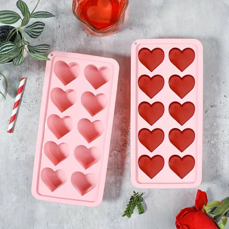 1pcs Heart-shaped Ice Cube Mol - Art Craft Ice Cream 评论和价格