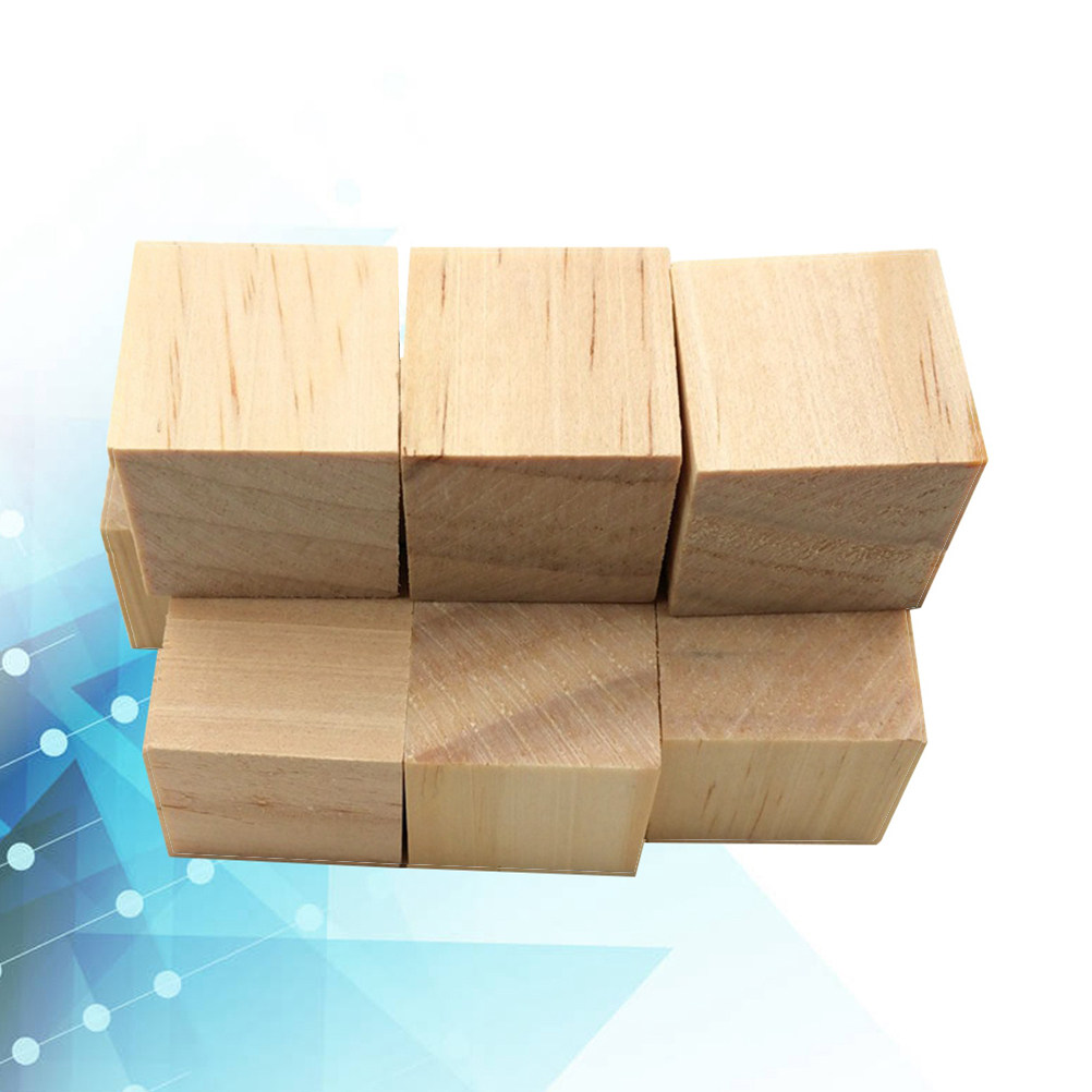 200Pcs Pine Wood Craft Cube Bl - Art Craft Game 评论和价格
