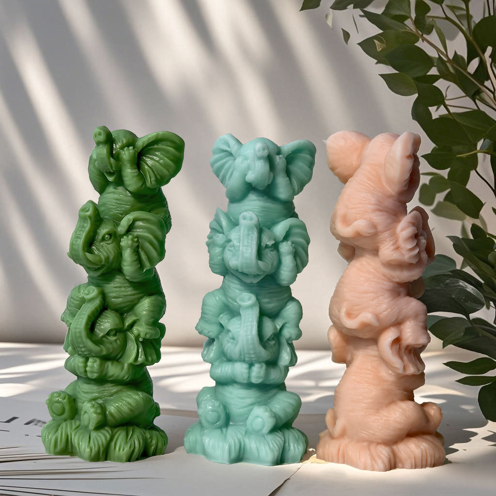 Cartoon Elephants Silicone Can - Soy Candle Fragrance Oil 评论和价格