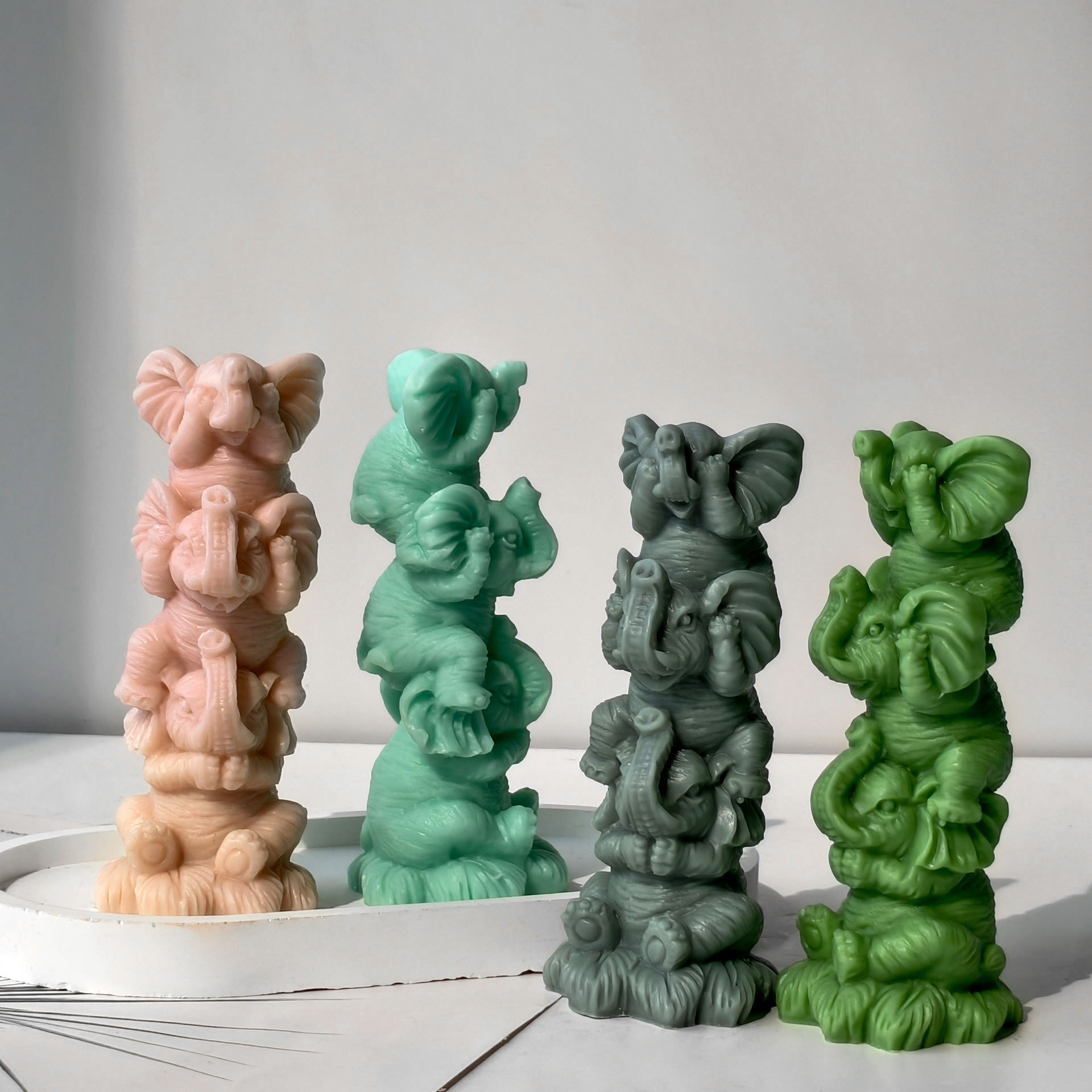Cartoon Elephants Silicone Can - Soy Candle Fragrance Oil 评论和价格