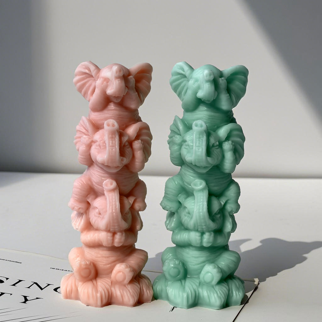 Cartoon Elephants Silicone Can - Soy Candle Fragrance Oil 评论和价格