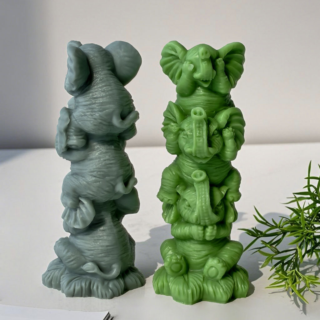 Cartoon Elephants Silicone Can - Soy Candle Fragrance Oil 评论和价格