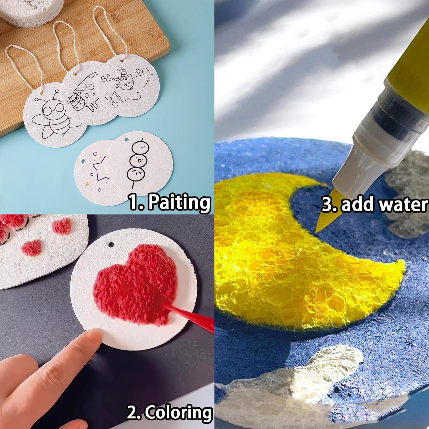 3D Puffy Foam Texture Painting - Art Craft Kids 评论和价格