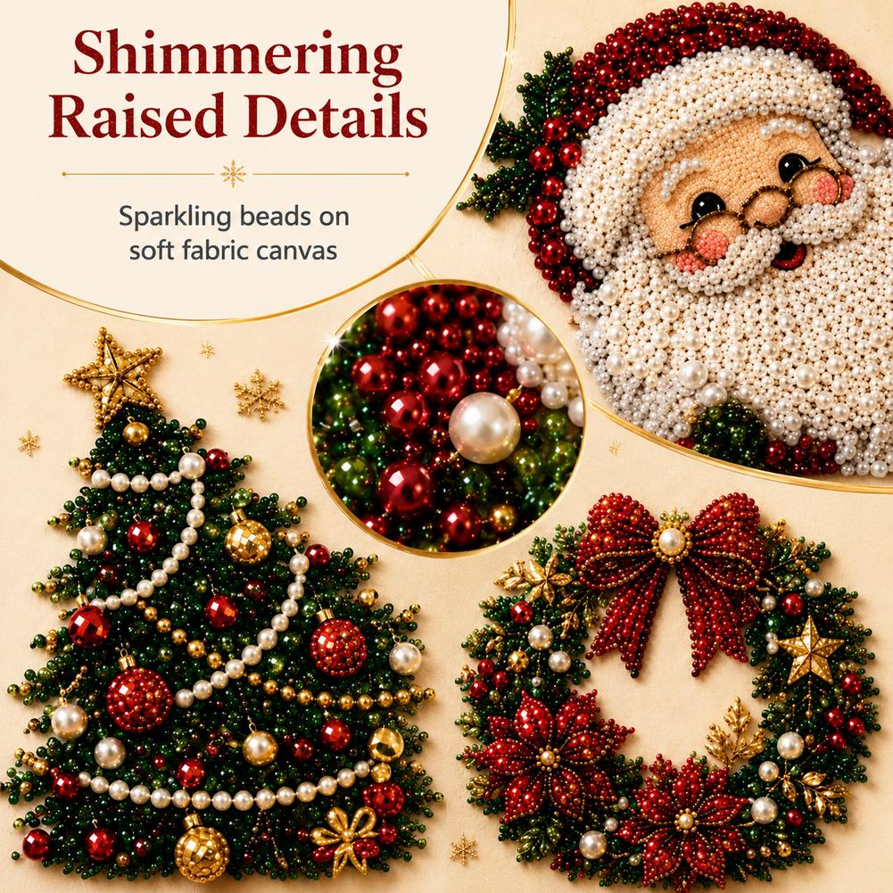 Christmas Santa Claus Pearl Ar - Art Craft Kids 评论和价格
