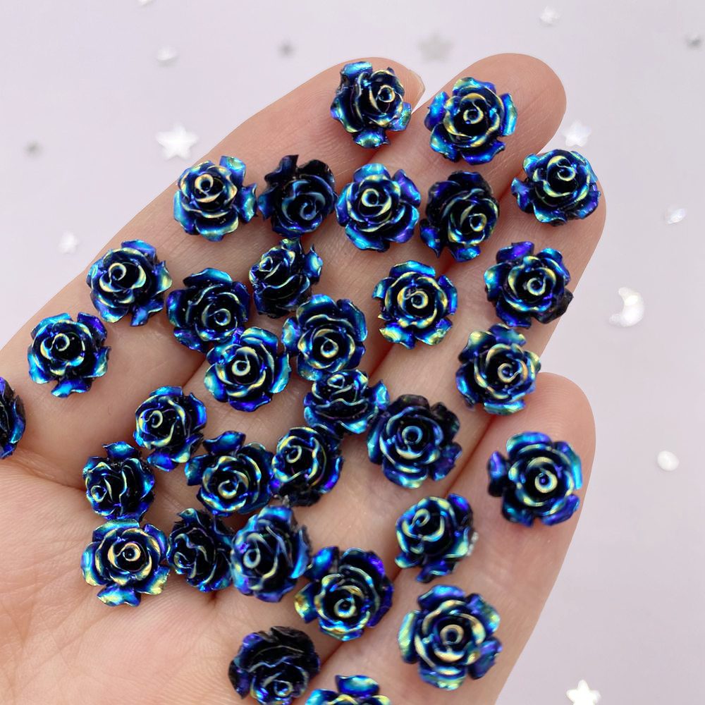 50Pcs 10mm AB Resin Glitter  R - Art Craft Rose 评论和价格