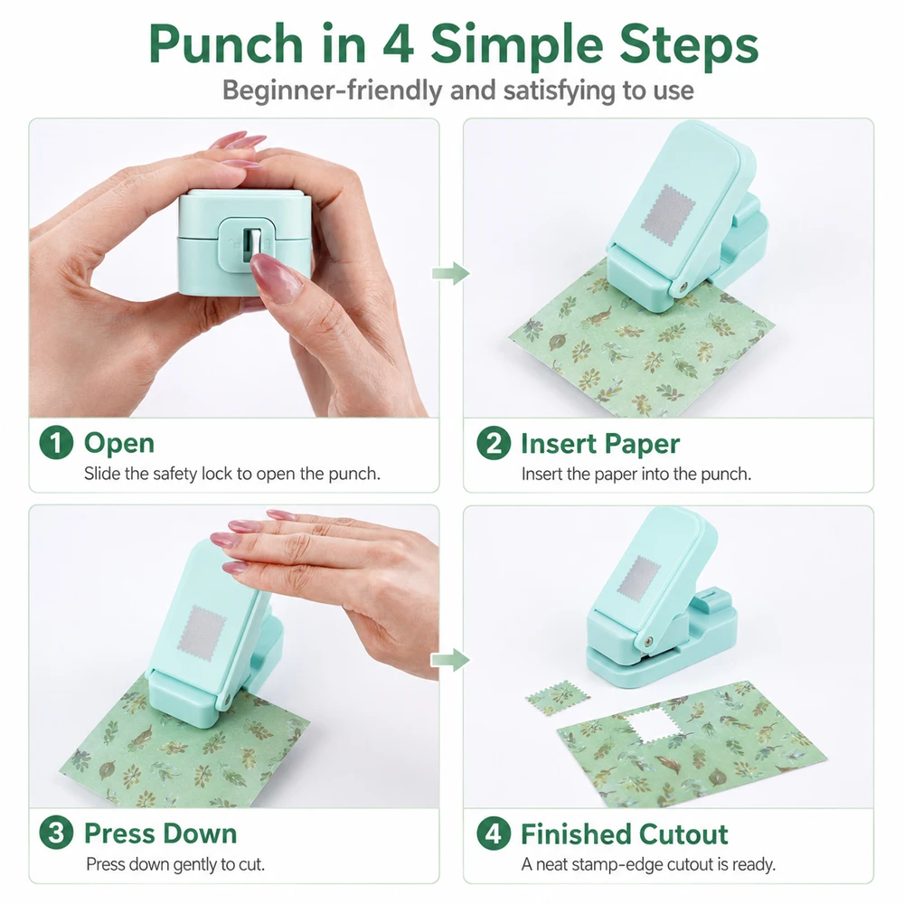 Postage Stamp Edge Paper Punch - Art Craft Materials 评论和价格