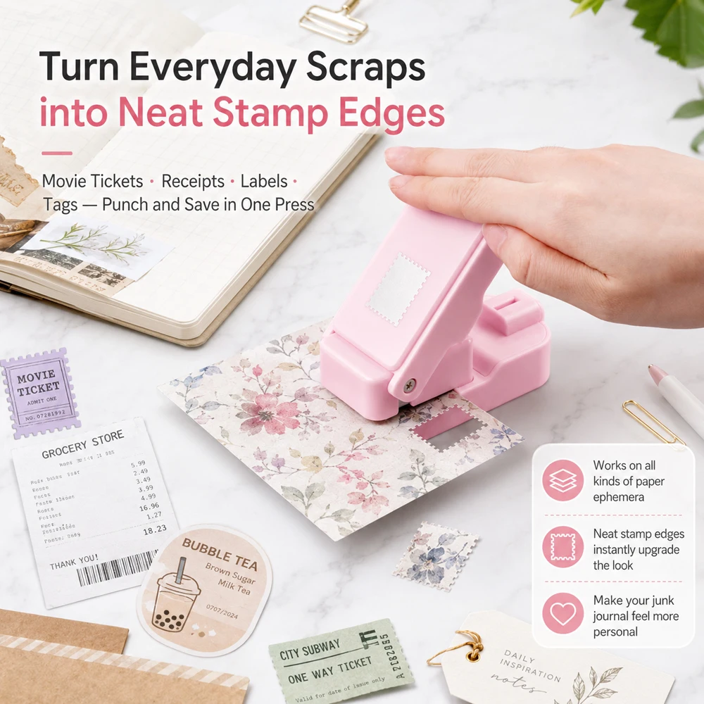 Postage Stamp Edge Paper Punch - Art Craft Materials 评论和价格