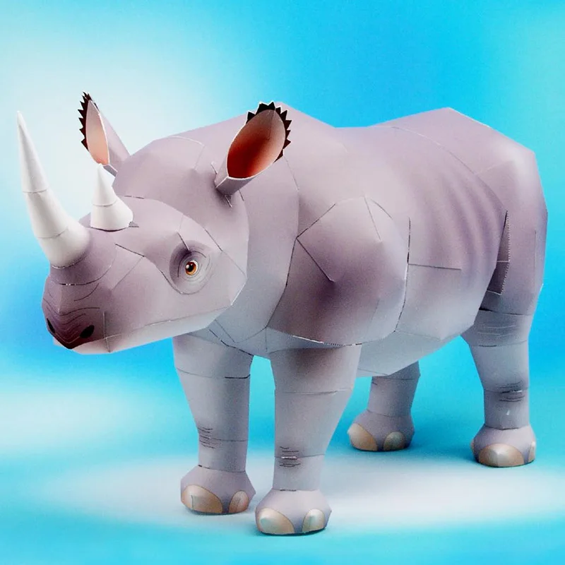 Rhinoceros Hook-lipped Handmad - Art And Craft Nature 评论和价格
