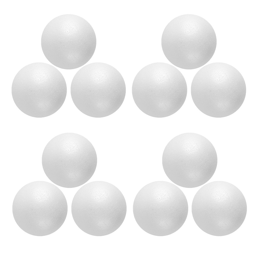 12Pcs Foam Balls White Polysty - Art Craft School 评论和价格