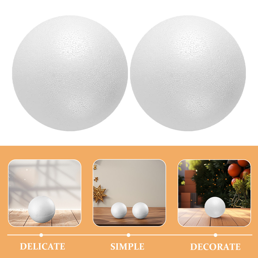 12Pcs Foam Balls White Polysty - Art Craft School 评论和价格