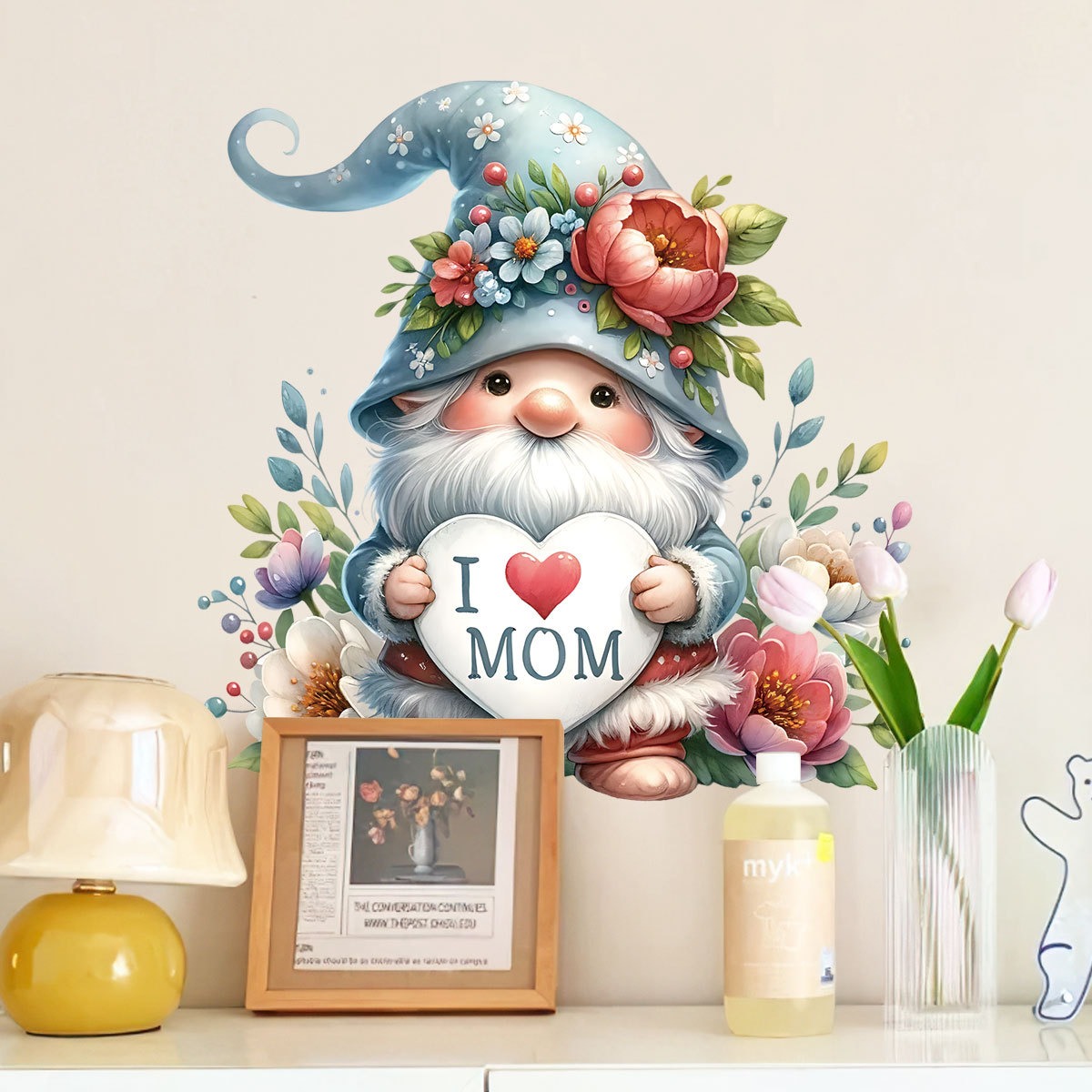 Mother Day Wall Stickers Cute  - Art Craft Mother'S Day 评论和价格