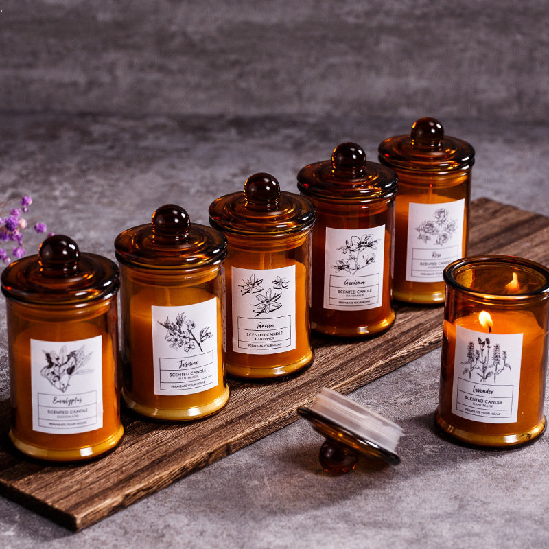 Vintage Glass Jar Scented Cand - Soy Candle Fragrance Oil 评论和价格
