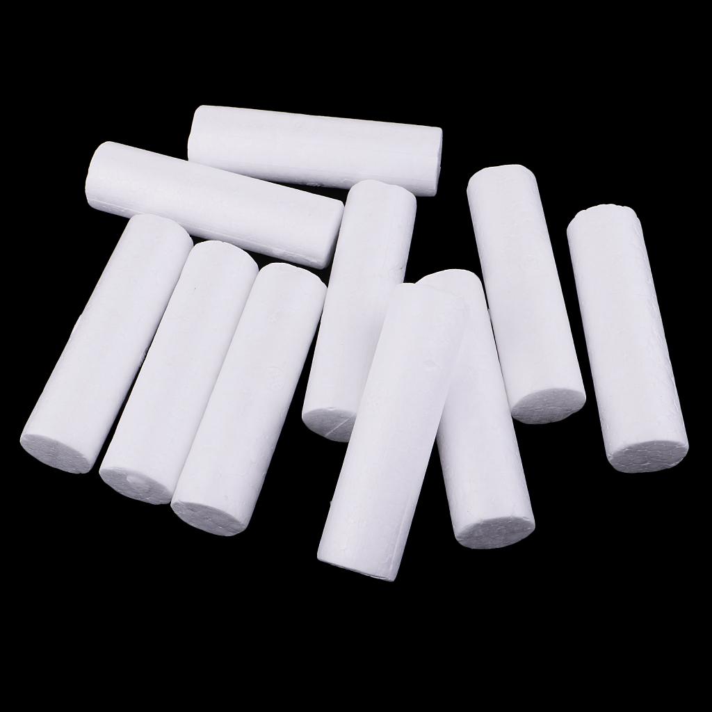 10 Pieces Blank White Cylinder - Art Craft Kids 评论和价格