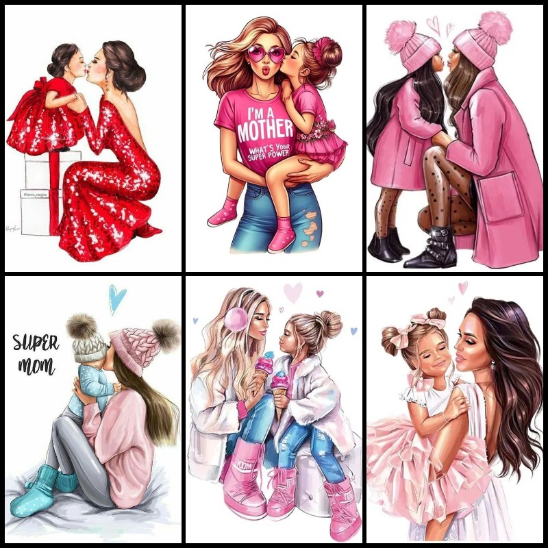 Mother Daughter Art Hobby 5D D - Art Craft Mother'S Day 评论和价格
