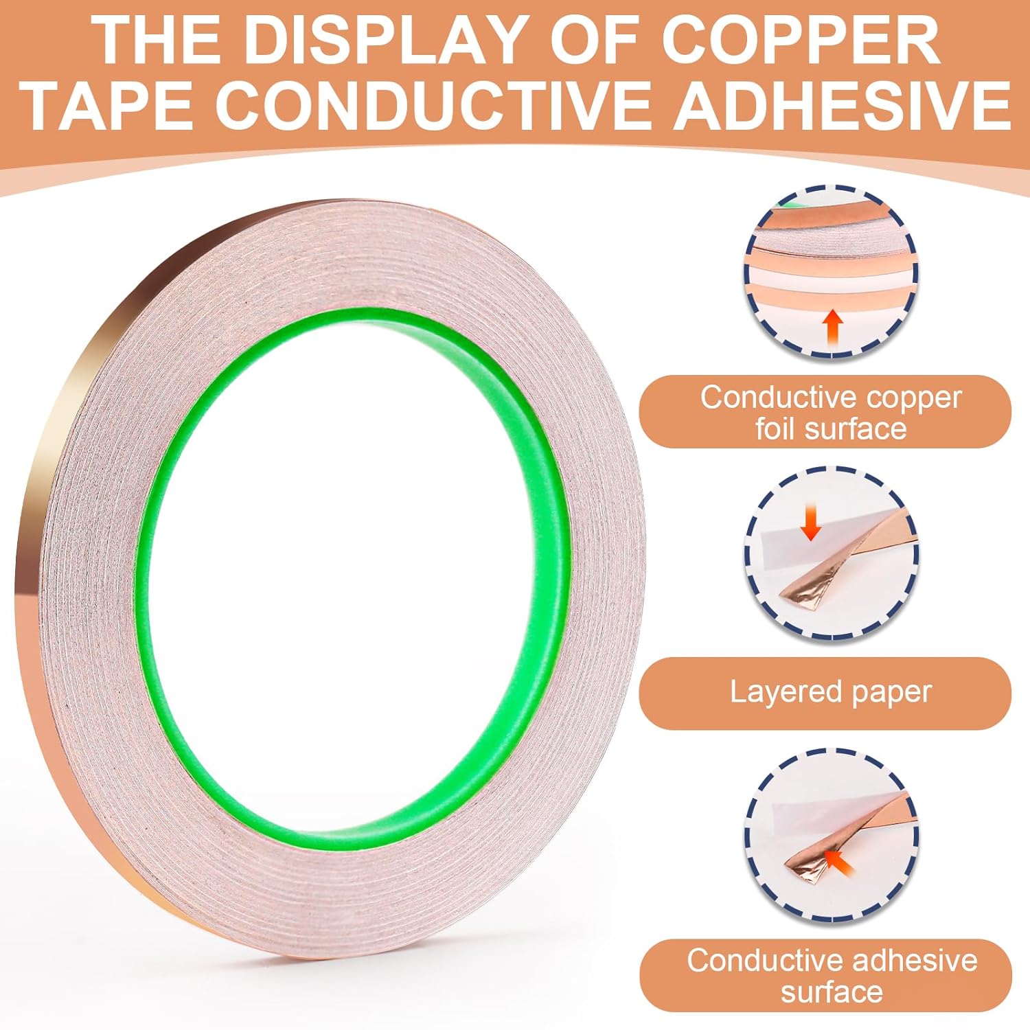 Double-Sided Copper Tape Condu - Art Craft Materials 评论和价格