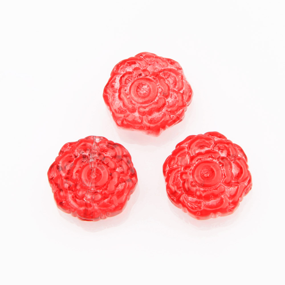 30pcs Glass Rose Flower Beads  - Art Craft Rose 评论和价格
