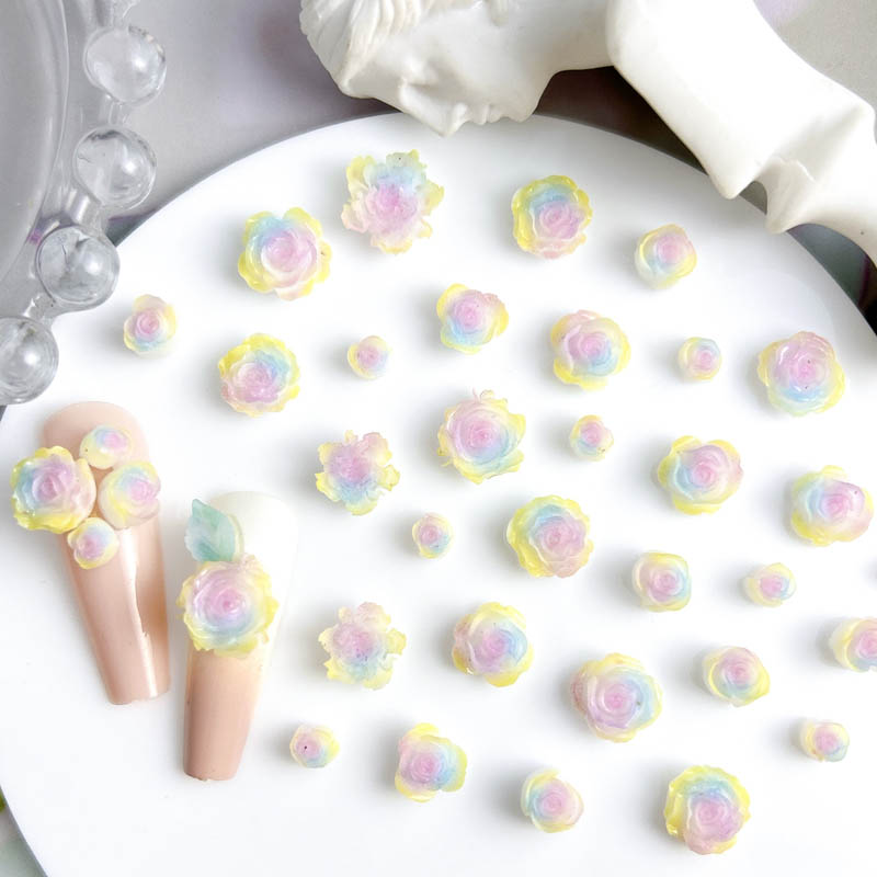 50pcs Random Mixed Resin Rose  - Art Craft Rose 评论和价格