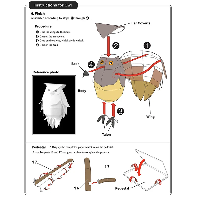 Blakiston's Fish Owls Origami  - Art And Craft Nature 评论和价格
