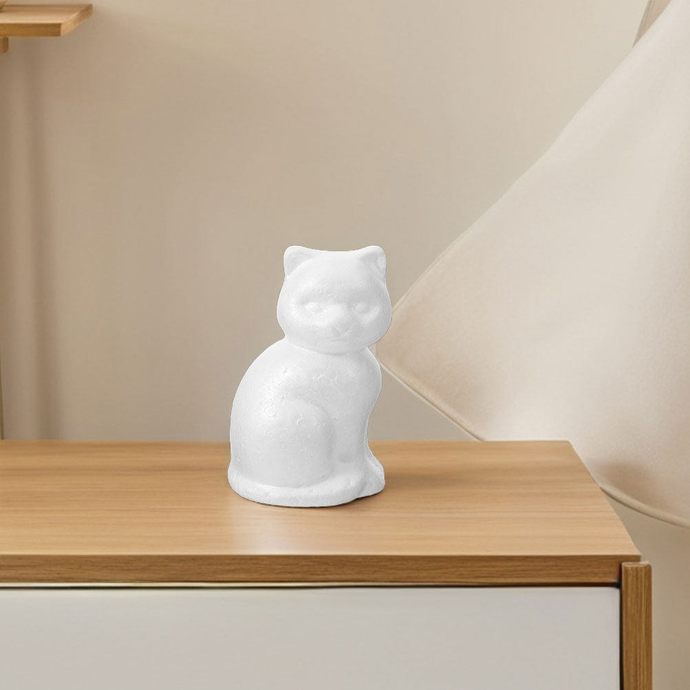 5Pcs Foam Cat Embryo Blank DIY - Art Craft Party 评论和价格