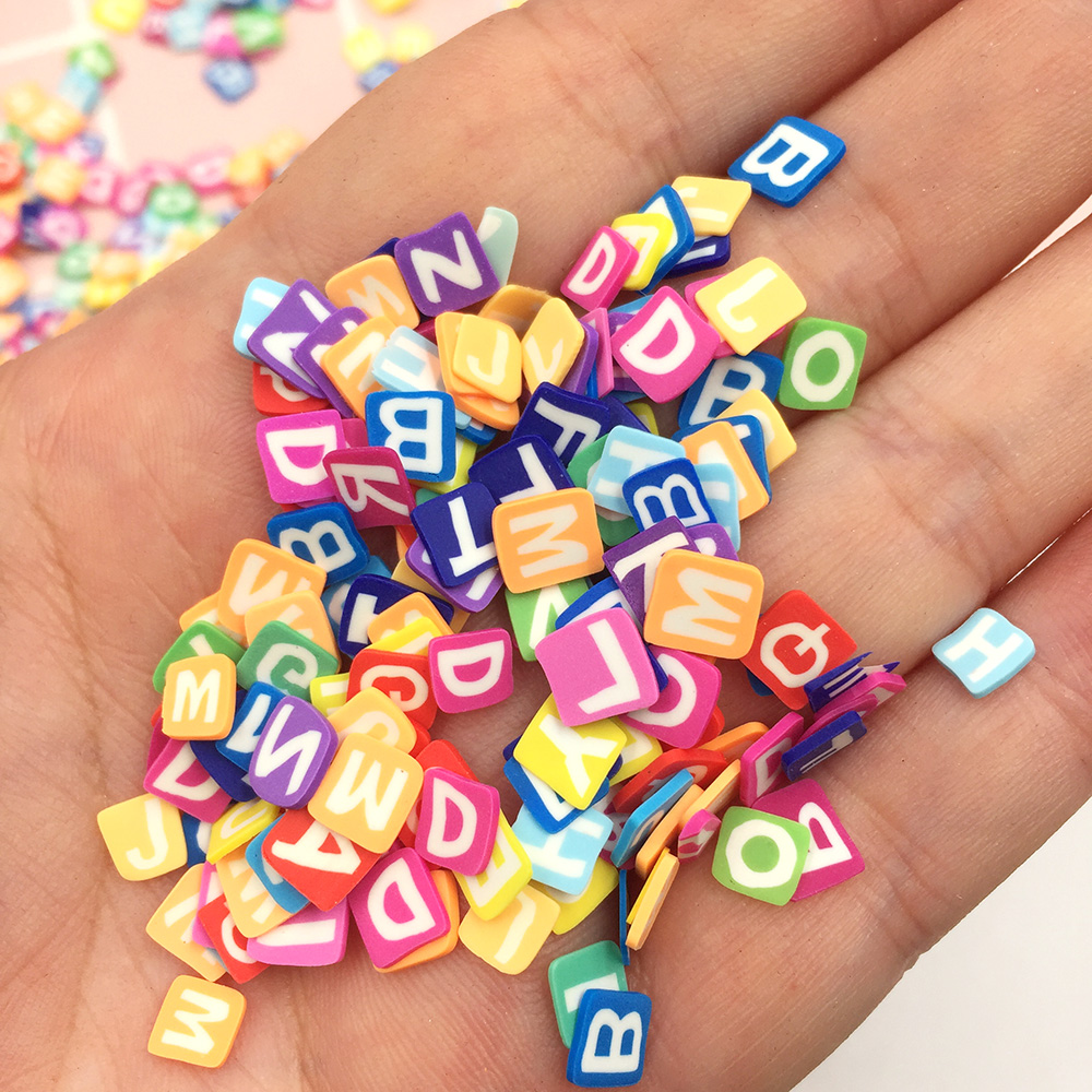 50g/lot 5mm Square Letters Sli - Art Craft Letter A 评论和价格