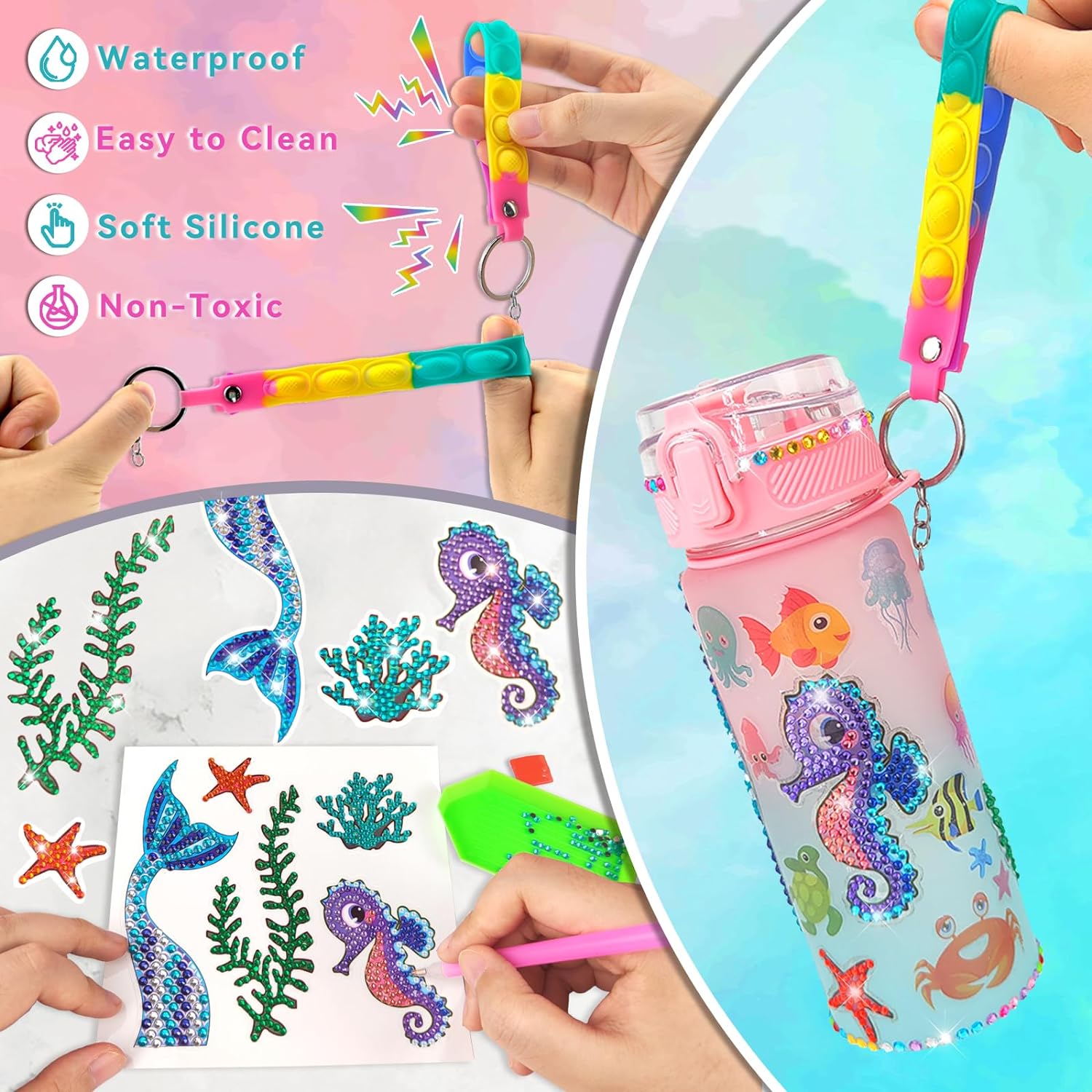 Decorate Your Own Water Bottle - Art And Craft Nature 评论和价格