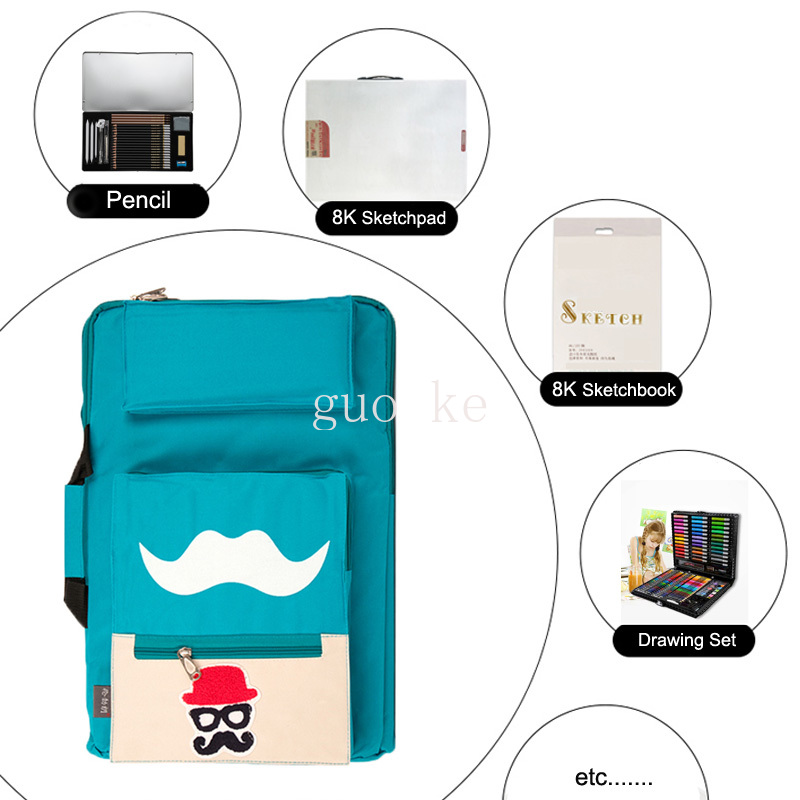8K Kids Art Bag A3 Sketchpad B - Art Portfolio Bag 评论和价格