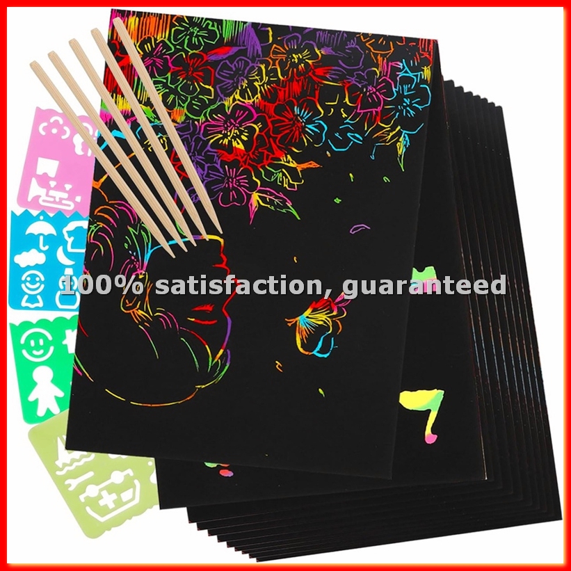 Scratch Paper Art Set, Black C - Art Craft Game 评论和价格