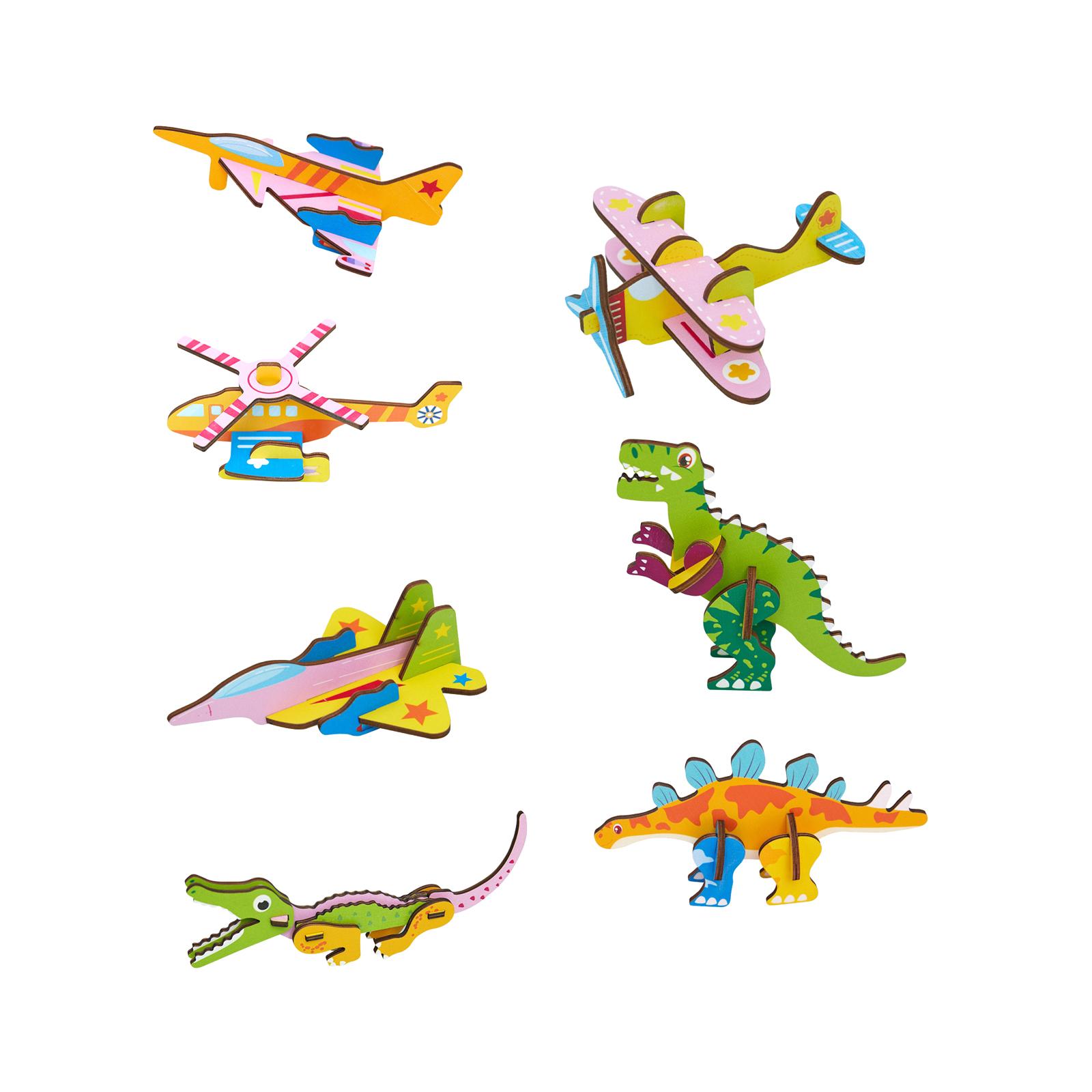 3D Cartoon Wooden Insert Puzzl - Art Craft Game 评论和价格