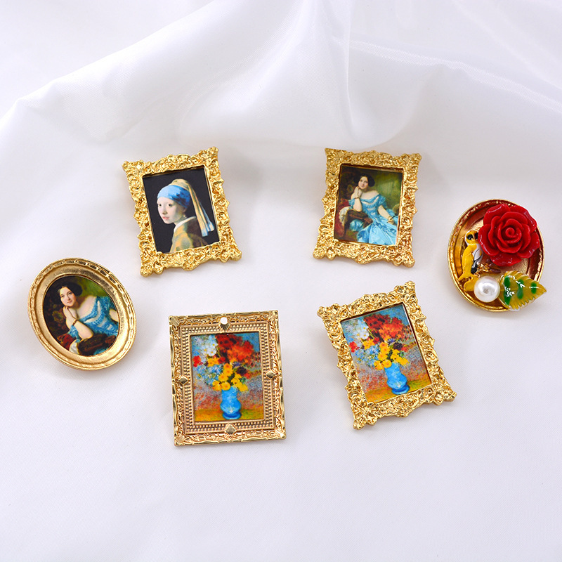 Art Oil Painting Brooches Coll - Art Portfolio Bag 评论和价格