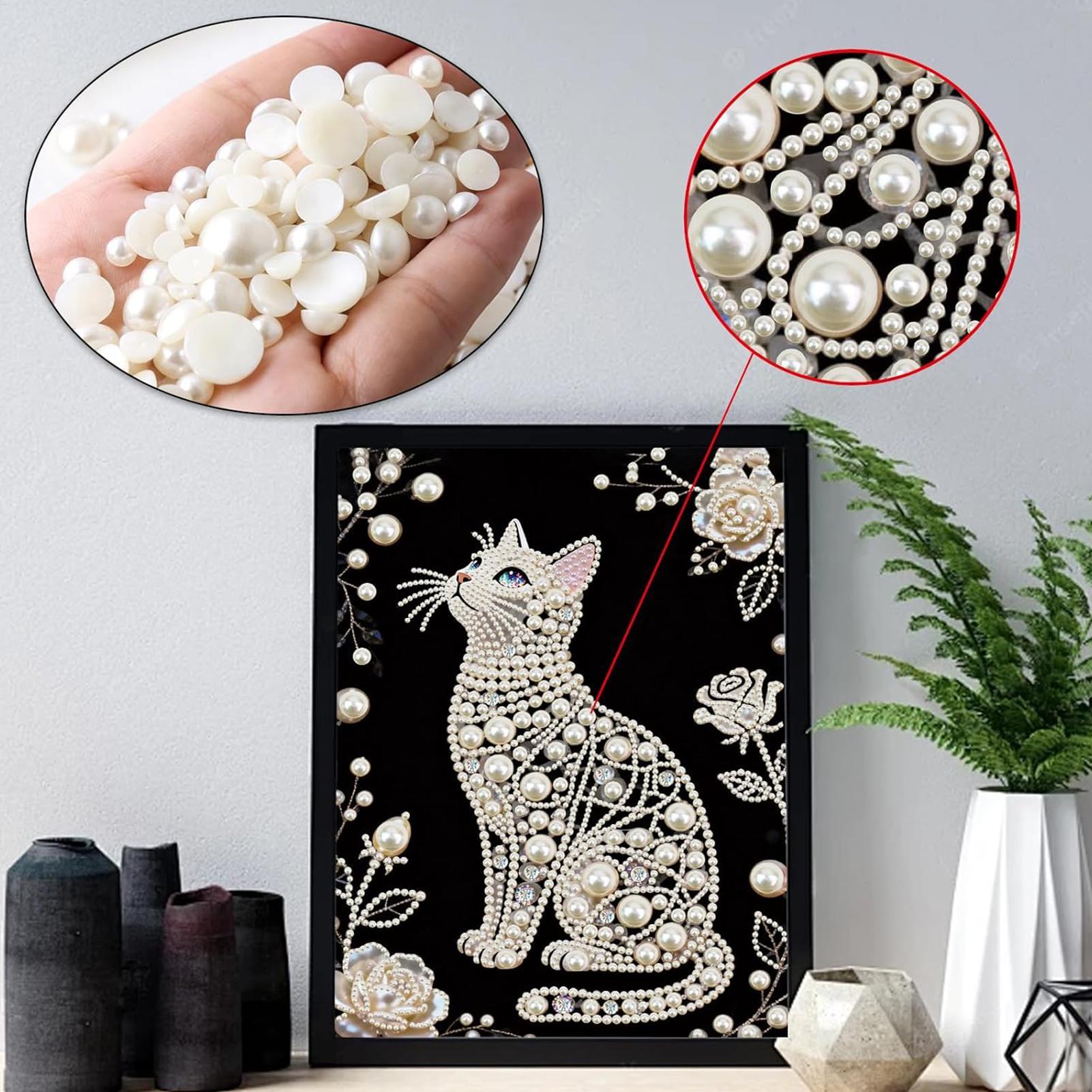 Cat Shape Pearl Painting Kits  - Art Craft Mother'S Day 评论和价格