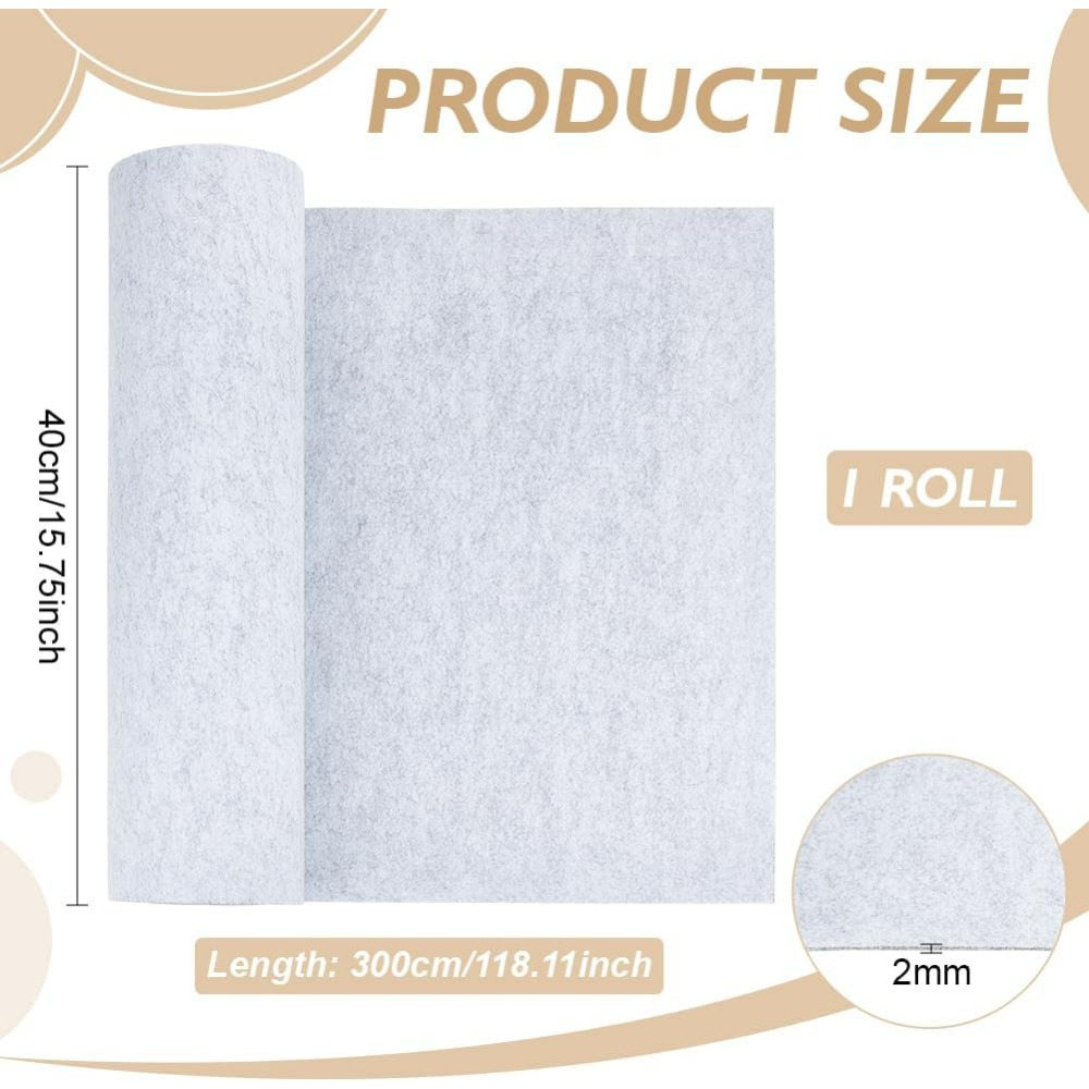 118x15.75 Inch Light Grey Felt - Light Art And Craft 评论和价格