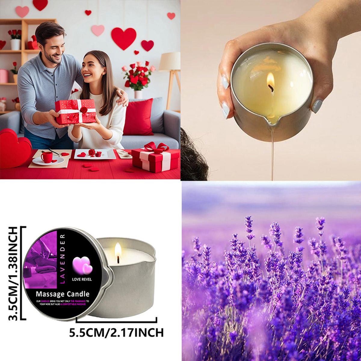 Massage Oil Candle Lavender 2o - Soy Candle Fragrance Oil 评论和价格