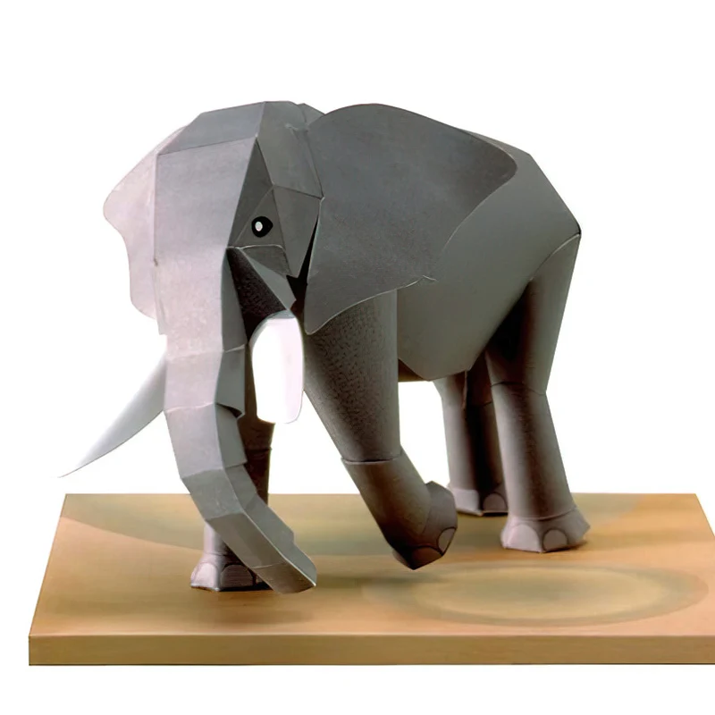 African Elephant Origami Art M - Art And Craft Nature 评论和价格