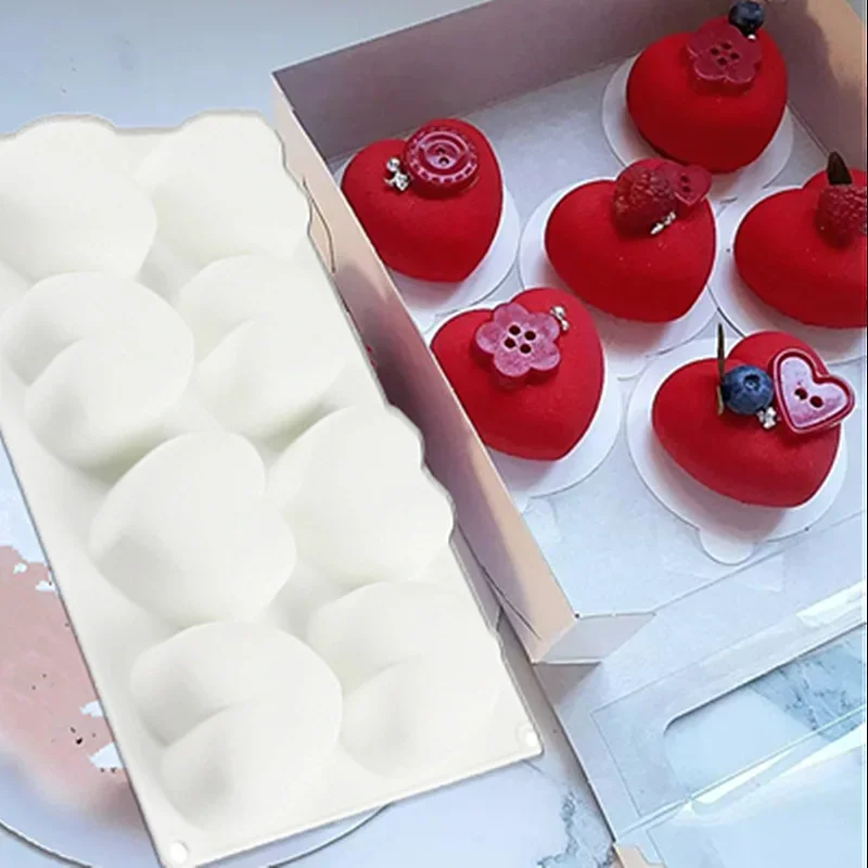 8Grid Cavity Love Heart Shape  - Art Craft Ice Cream 评论和价格