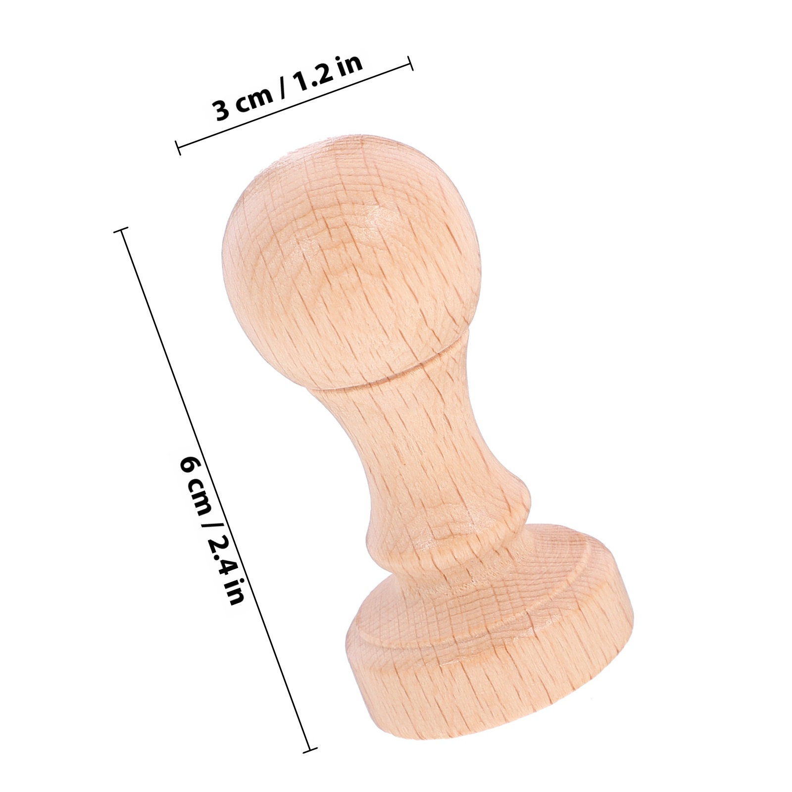 2Pcs Lightweight Wooden Stamp  - Art Craft Letter A 评论和价格